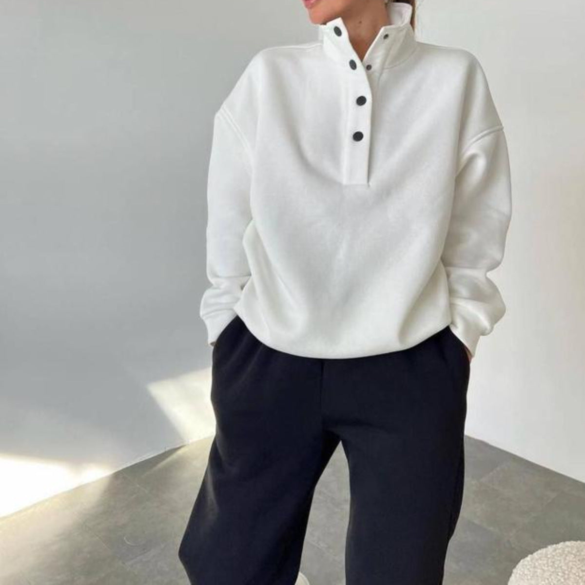 Oversized Solid Casual Pullovers Long Pant Set Warm Hoodie New Tracksuit Suit Fashion Pant Sets Sets for Women 2 Pieces
