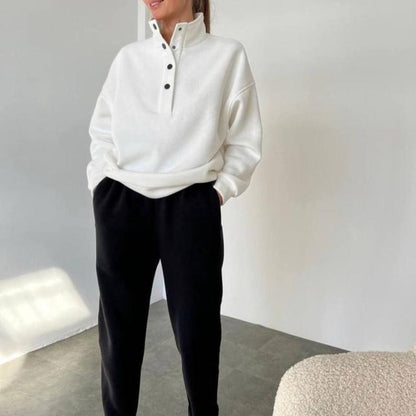 Oversized Solid Casual Pullovers Long Pant Set Warm Hoodie New Tracksuit Suit Fashion Pant Sets Sets for Women 2 Pieces
